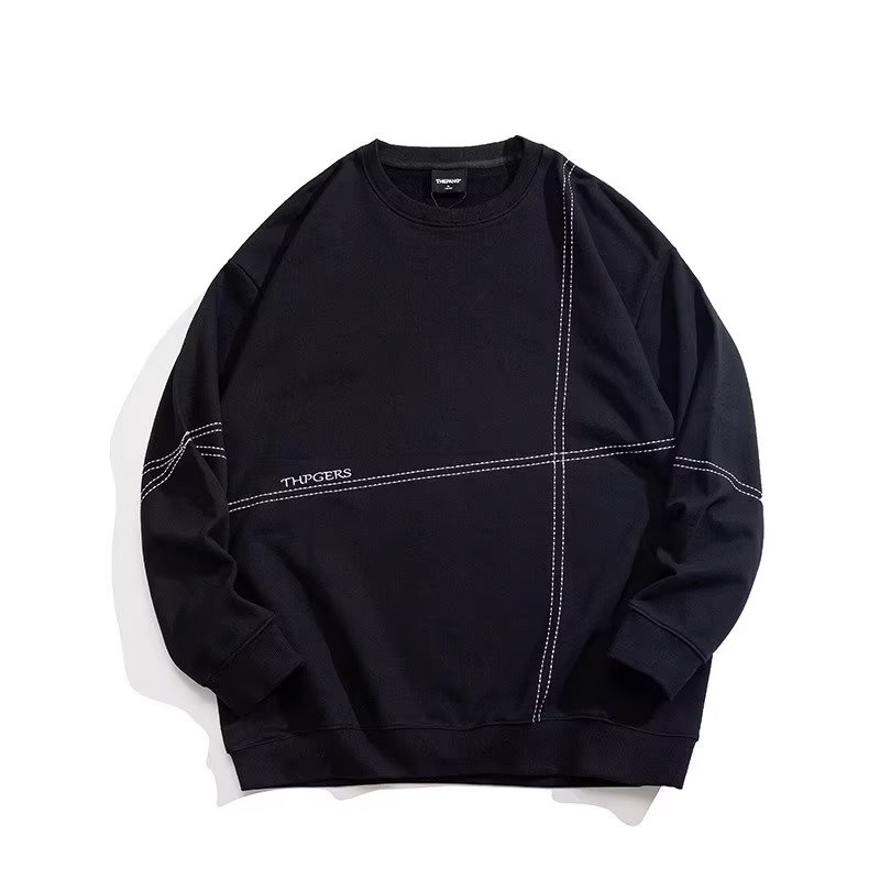 เสื้อยืดกันหนาว คอกลม แขนยาว ทรงหลวม โอเวอร์ไซซ์ XL-8XL รูปที่ 5