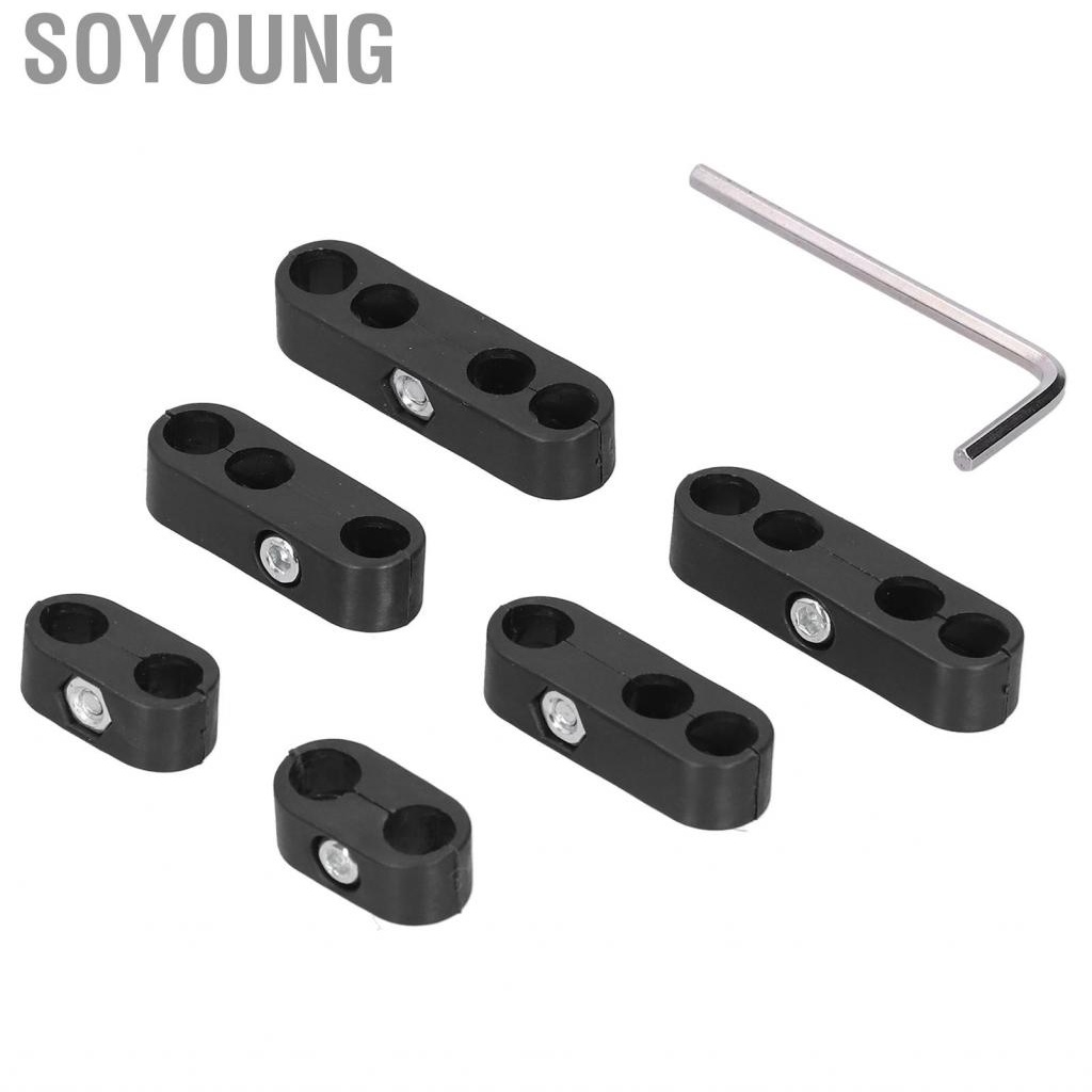 Soyoung 7 มม./8 มม.รถ Spark Plug สายไฟ CLAMP แยกสายจุดระเบิดสายประแจทนอุณหภูมิสูงสีดำ - รูปที่ 2