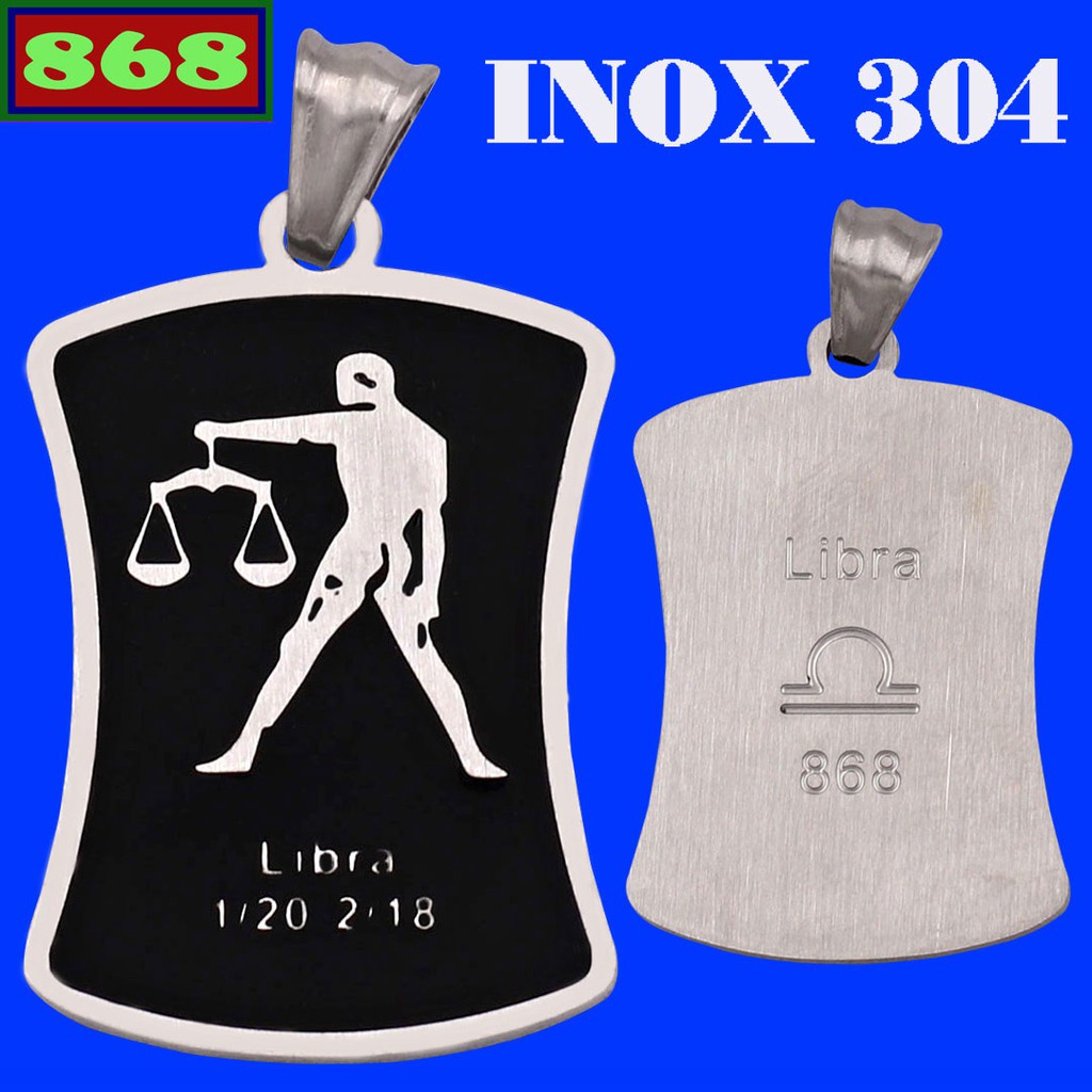 จี้ Zodiac - Stainless steel Libra (Libra)