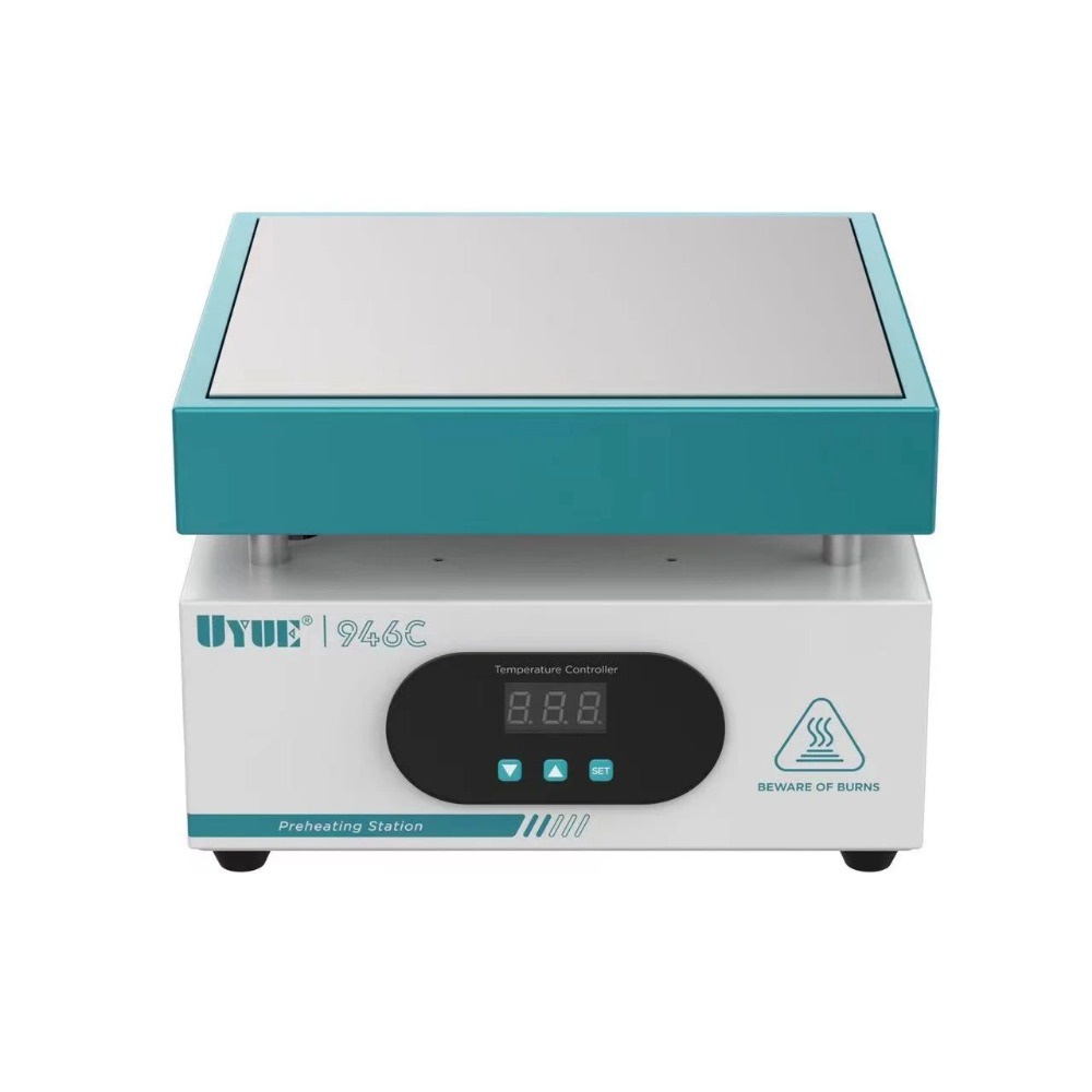 Uyue แผ่นความร้อนไฟฟ้า 110 220V 800W 946C 200x200 มม. สําหรับ BGA PCB SMD