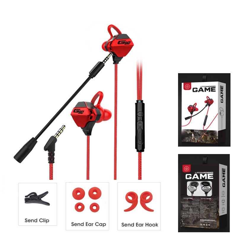 G10 หูฟังเกมสเตอริโอ Game Earphone หูฟังสำหรับเล่นเกม ใช้ได้ทั้งมือถือ และคอม หูฟังเกมเมอร์แบบมีสาย