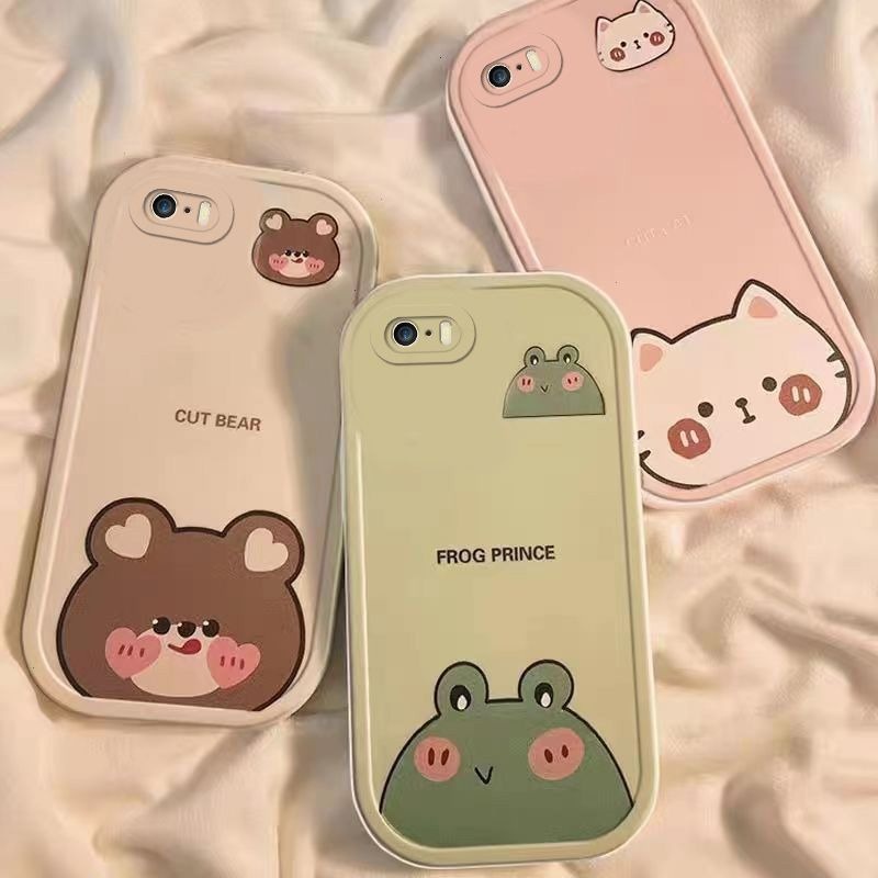 เคสโทรศัพท์มือถือ ซิลิโคนนิ่ม กันกระแทก ลายน่ารัก สําหรับ iPhone SE 2016 5 5S 6 6s 7 8 SE 2020 6 Plus 6s Plus