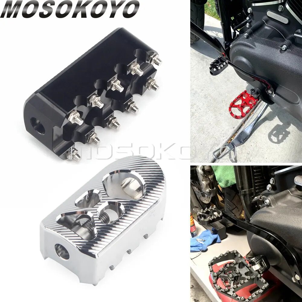 MT Cambio antiscivolo moto zigrinata MX Shifter Peg Shift Peg 360 ° roated per Harley Touring Softail Dyna Sportster Cho