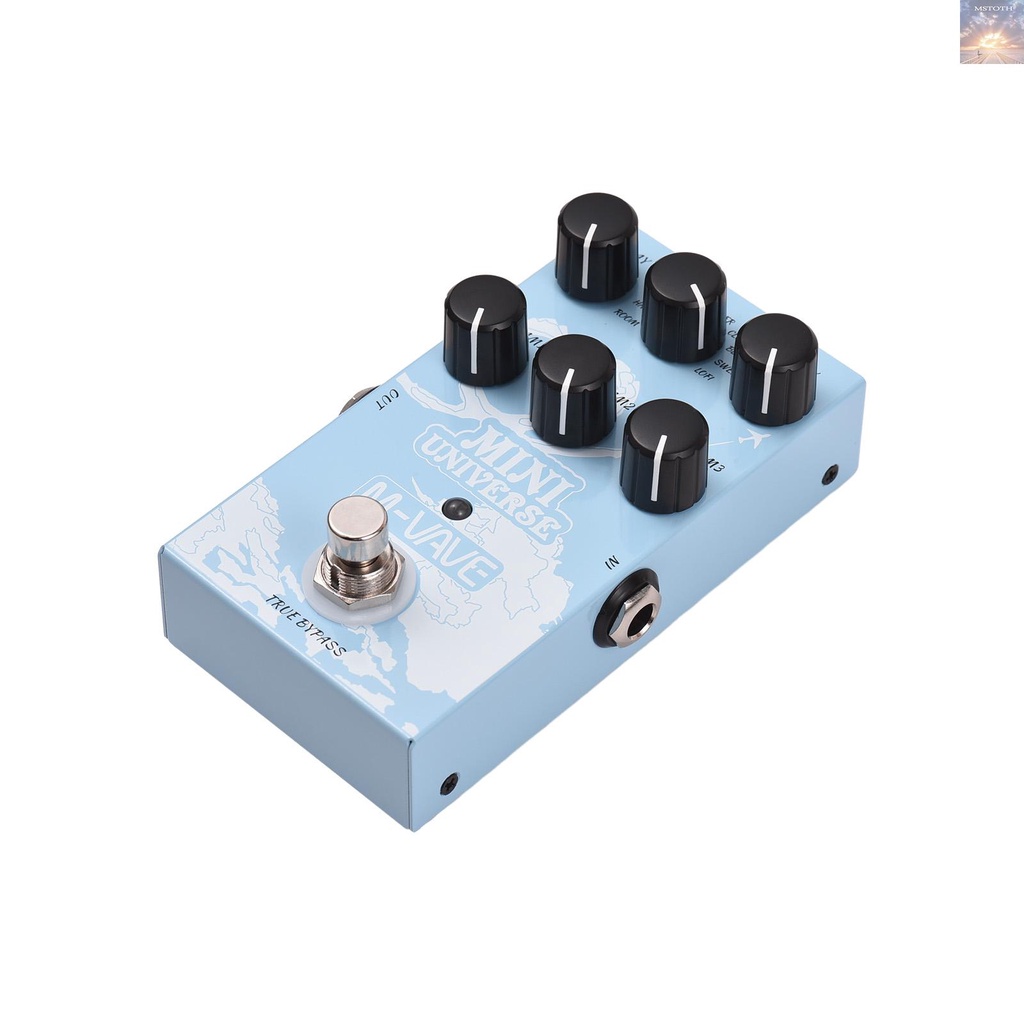 Mstudio M-VAVE แป้นเหยียบเอฟเฟคกีตาร์ดิจิทัล 9 โหมด สําหรับกีตาร์ เบส MINI-UNIVERSE