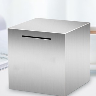 COD Piggy Bank Stainless steel / Plastic / Wooden Savings Money financial expert adult children gift