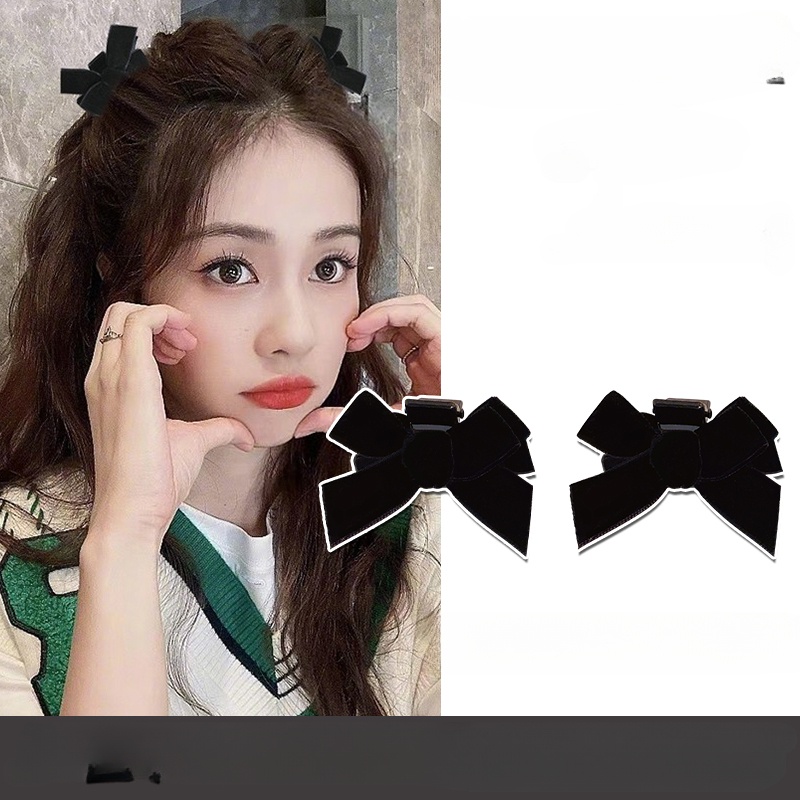 ผ้าโพกศีรษะ ผ้ากํามะหยี่ รัก สีดํา สีแดง กิ๊บ ราคา ถูกที่สุด ดีลบีเคเค แกลเลอรีภาพที่ 7