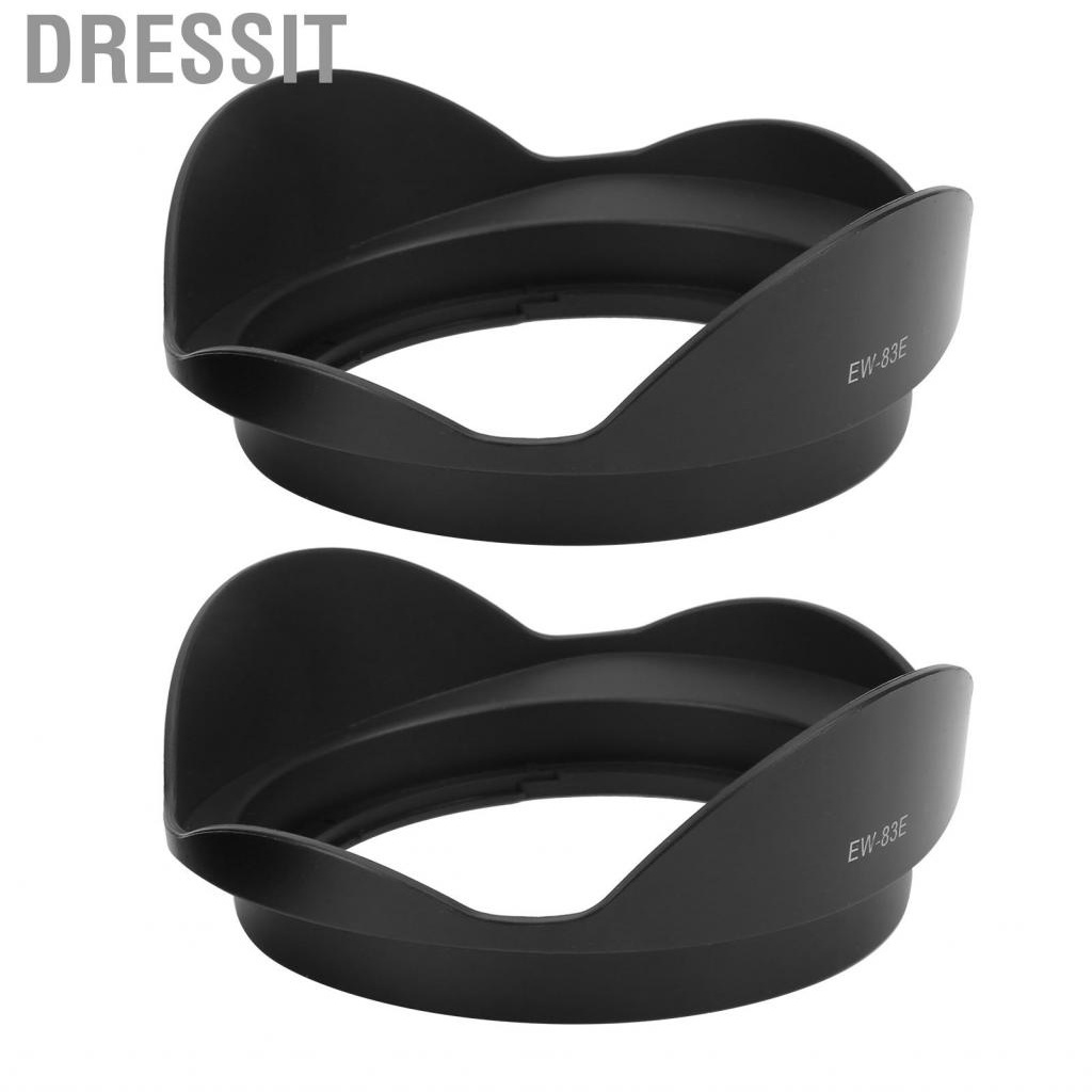 Dressit-th Dressit 2PCS EW-83E ฝาครอบเลนส์ป้องกันบังแดดสำหรับ EF 17-40mm/17-35mm/20-35 KIT