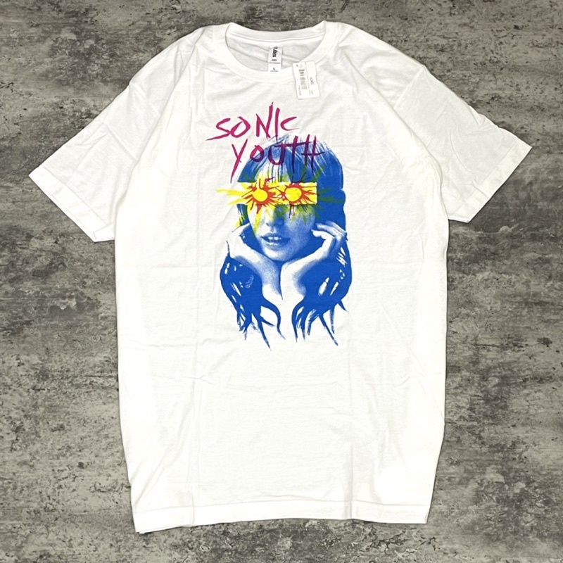 Sonic YOUTH - SUNBURST TSHIRT เสื้อยืดแฟชั่นนอนสั้น TOP