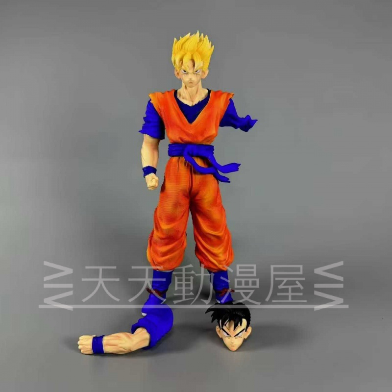 Dragon Ball รุ่น Z Warrior Series Future Son Gohan Broken Arm Gohan แกะสลักสองหัวเปลี่ยนแขน GK รูปปั