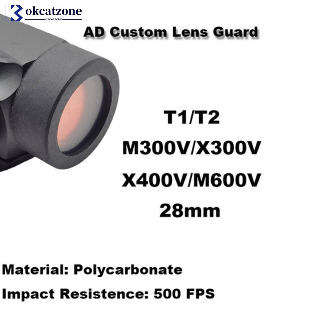 Okcatzone การ์ดป้องกันเลนส์ไฟฉาย LED สําหรับ M300 M600 X300 X300V MRO SRO 26 มม. 28 มม. 30 มม. 38 มม