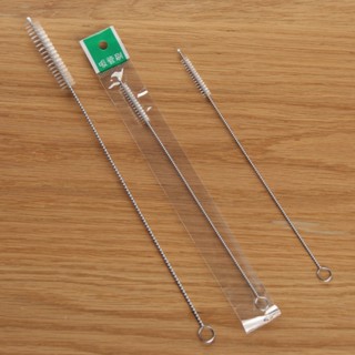 แปรงล้างหลอด 31cm ดูด ที่ล้างหลอด แปรงล้างหลอดด้ามสแตนเลส 30…