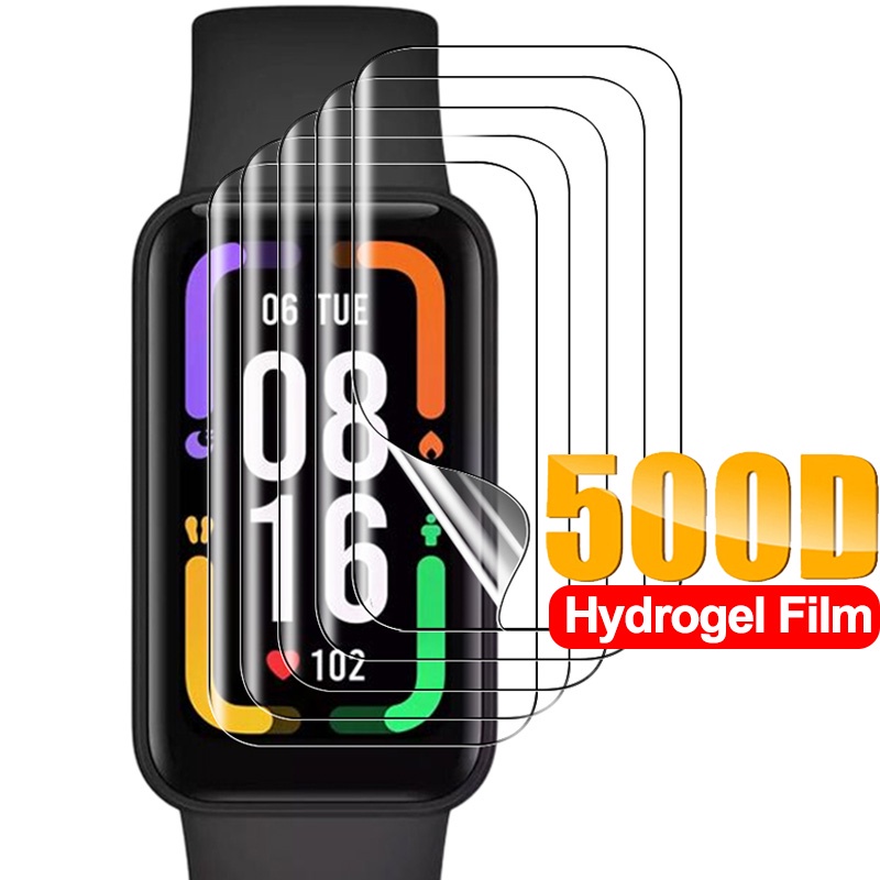 5/10pcs ป้องกันหน้าจอสําหรับ for Xiaomi Band 9 Active / 8 Active HD Full Cover Soft TPU Hydrogel ฟิล์มสําหรับ for Redmi Band 3 2 / Amazfit Band 7 /Band Pro สมาร์ทนาฬิกา