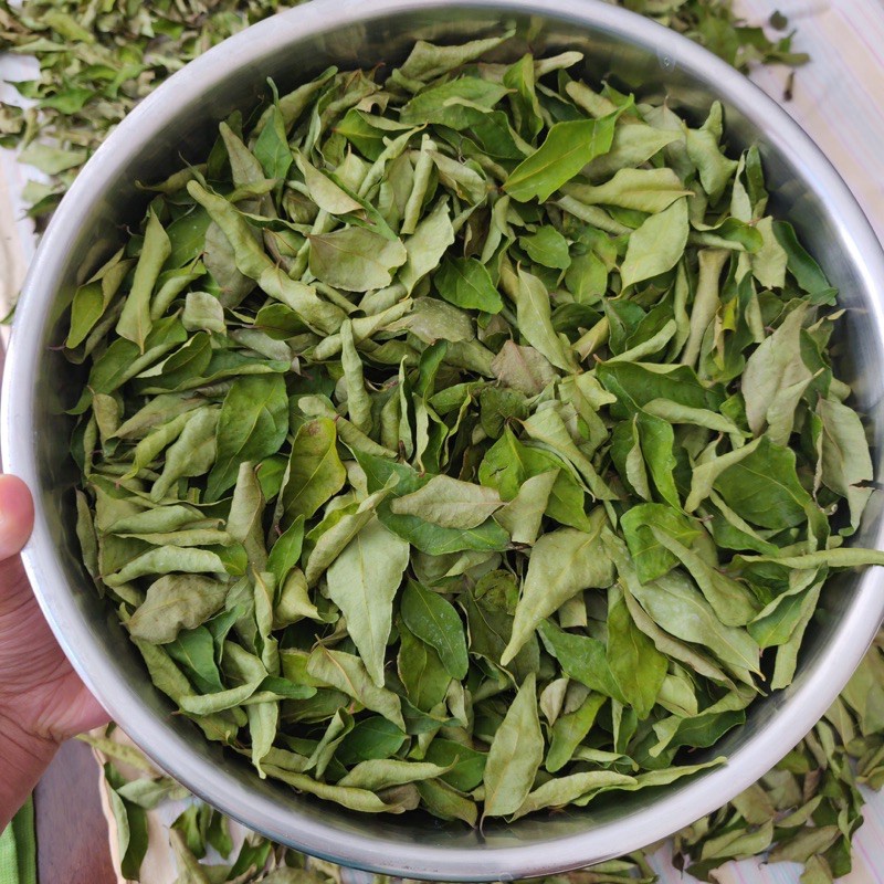 ใบCurry Leaves แห้ง ใบล้วน ใบหอมแขก ใบกะหรี่ ออแกนิค 10 กรัม