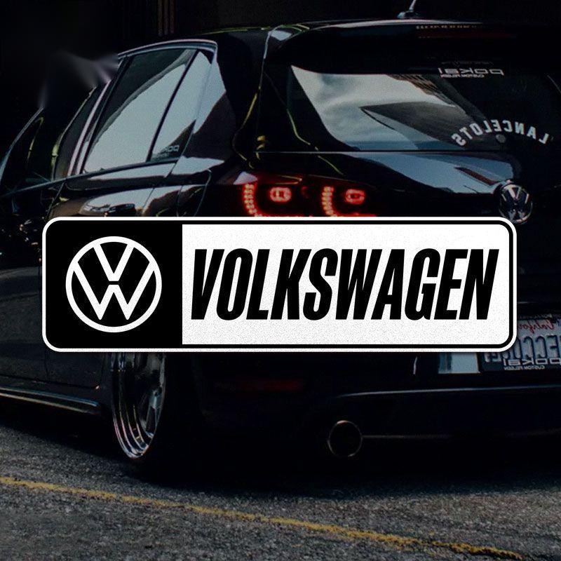 Volkswagen Reflective Sticker Touareg FOX AMEO POLO ID.3 JETTA GOLF PASSAT TAIGO TIGUAN Scirocco Car
