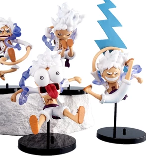 โมเดลฟิกเกอร์ PVC รูปปั้นอนิเมะ One Piece Nika Luffy Gear 5 5 ชิ้น ต่อชุด