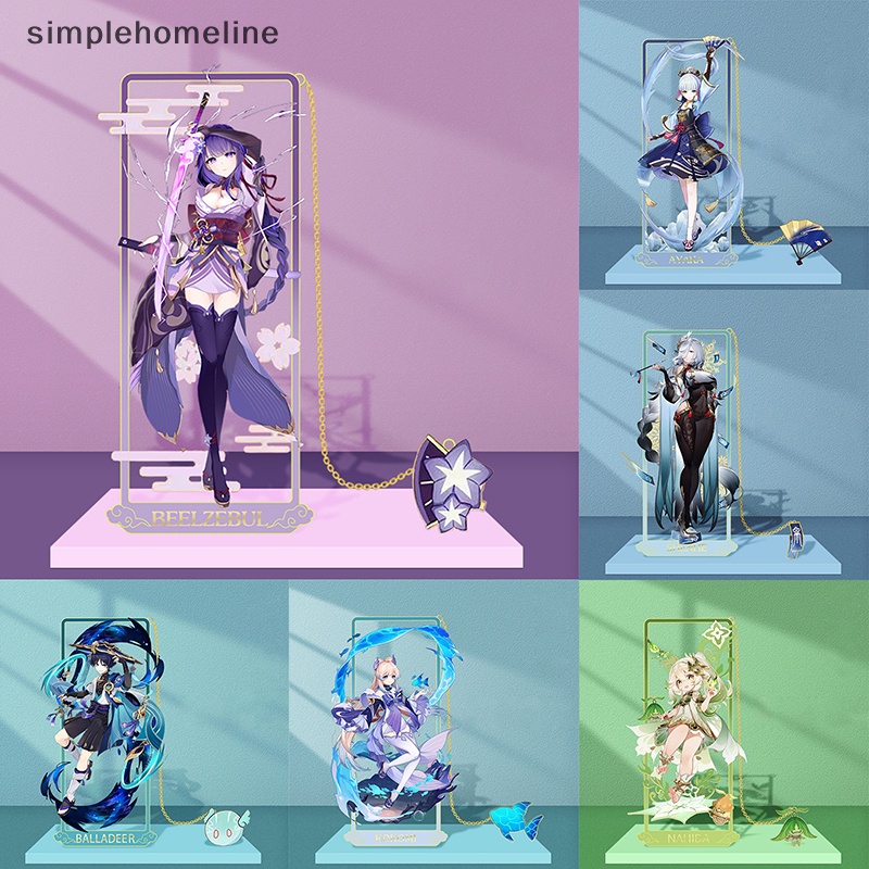 [simplehomeline] ที่คั่นหนังสือคอสเพลย์ เกมอนิเมะ Genshin Impact แบบโลหะ