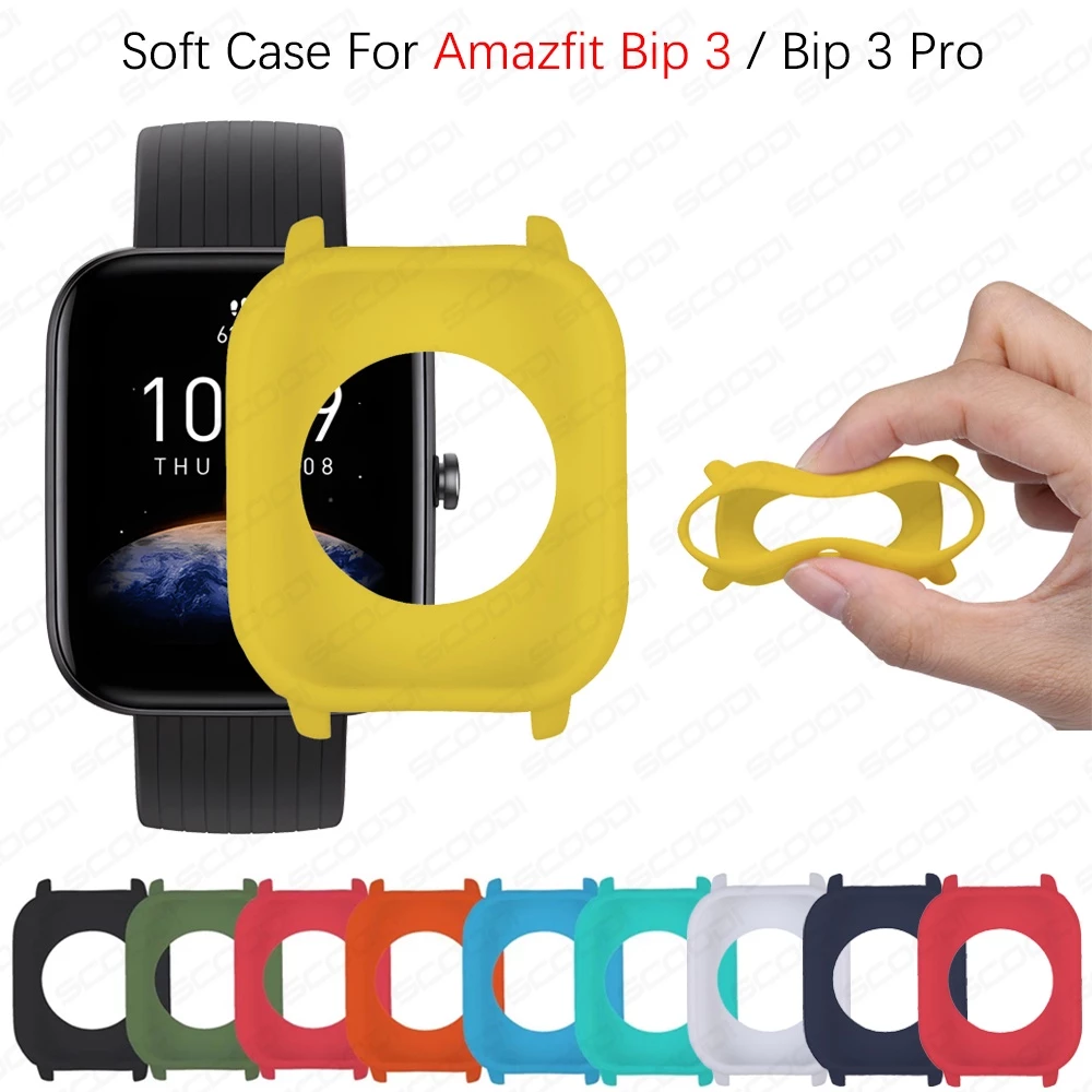 เคสซิลิโคนนิ่ม TPU สําหรับ Huami Amazfit Bip 3 / Bip 3 Pro