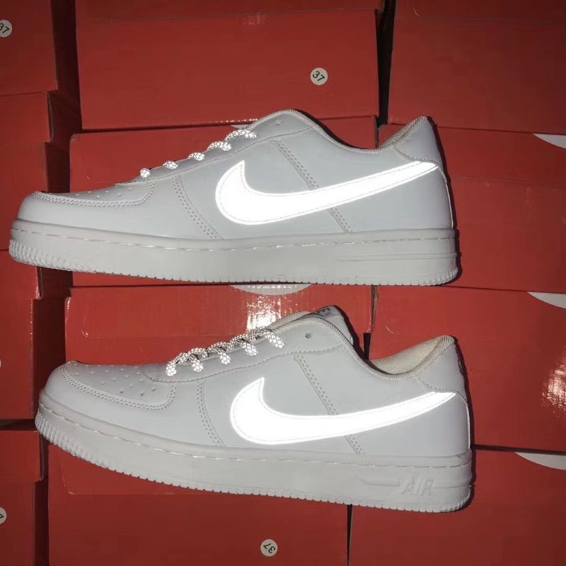 Nike Air Force 1 Static Reflective Silver light Low &amp; High Cut