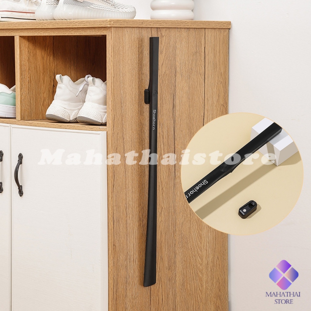Mahathai ช้อนใส่รองเท้า ความยาว 63cm ที่ช่วยการสวมรองเท้าได้ไว  Shoe Horn Long Handle