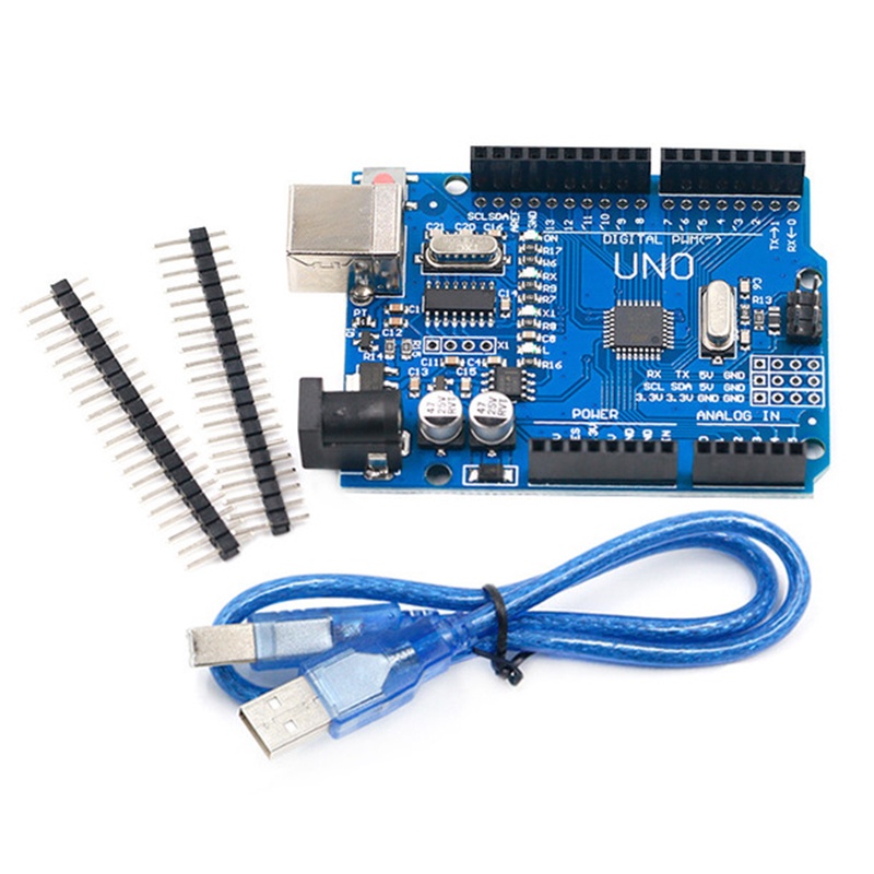 Atmega328p UNO R3 บอร์ดพัฒนา สําหรับ Arduino UNO R3 พร้อมขาตรง และสายเคเบิล USB