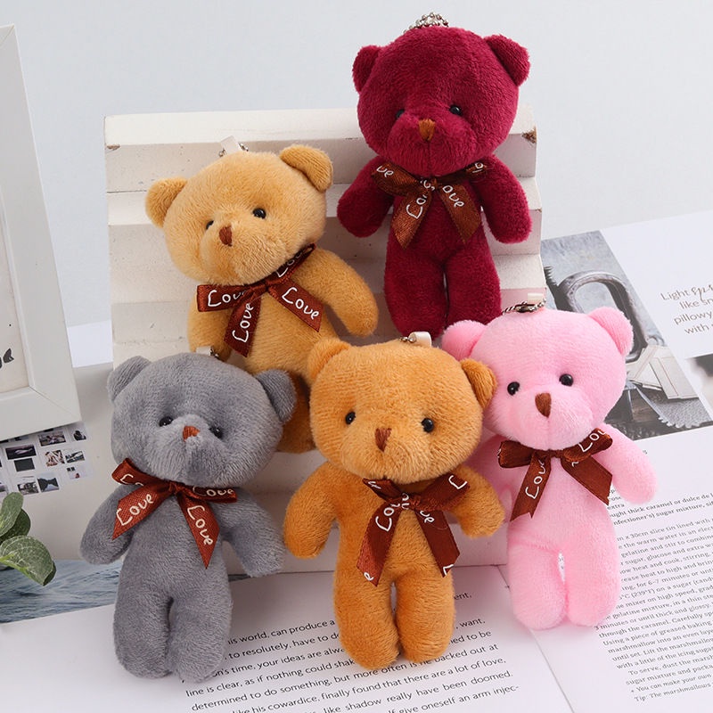 ☆Sk☆ Teddy Bear ของเล่นตุ๊กตา พวงกุญแจ จี้ตุ๊กตาหมีเท็ดดี้น่ารัก เหมาะกับของขวัญ สําหรับตกแต่ง