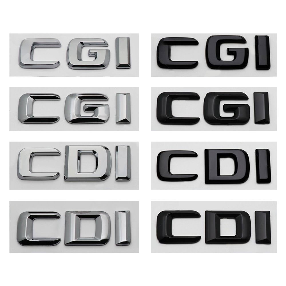 สติกเกอร์โลโก้ CDI CGI รูปตัวอักษร สําหรับติดตกแต่งรถยนต์ Mercedes Benz S350L E260L C200 W212 W205 W211 C180 W210 GLC B200