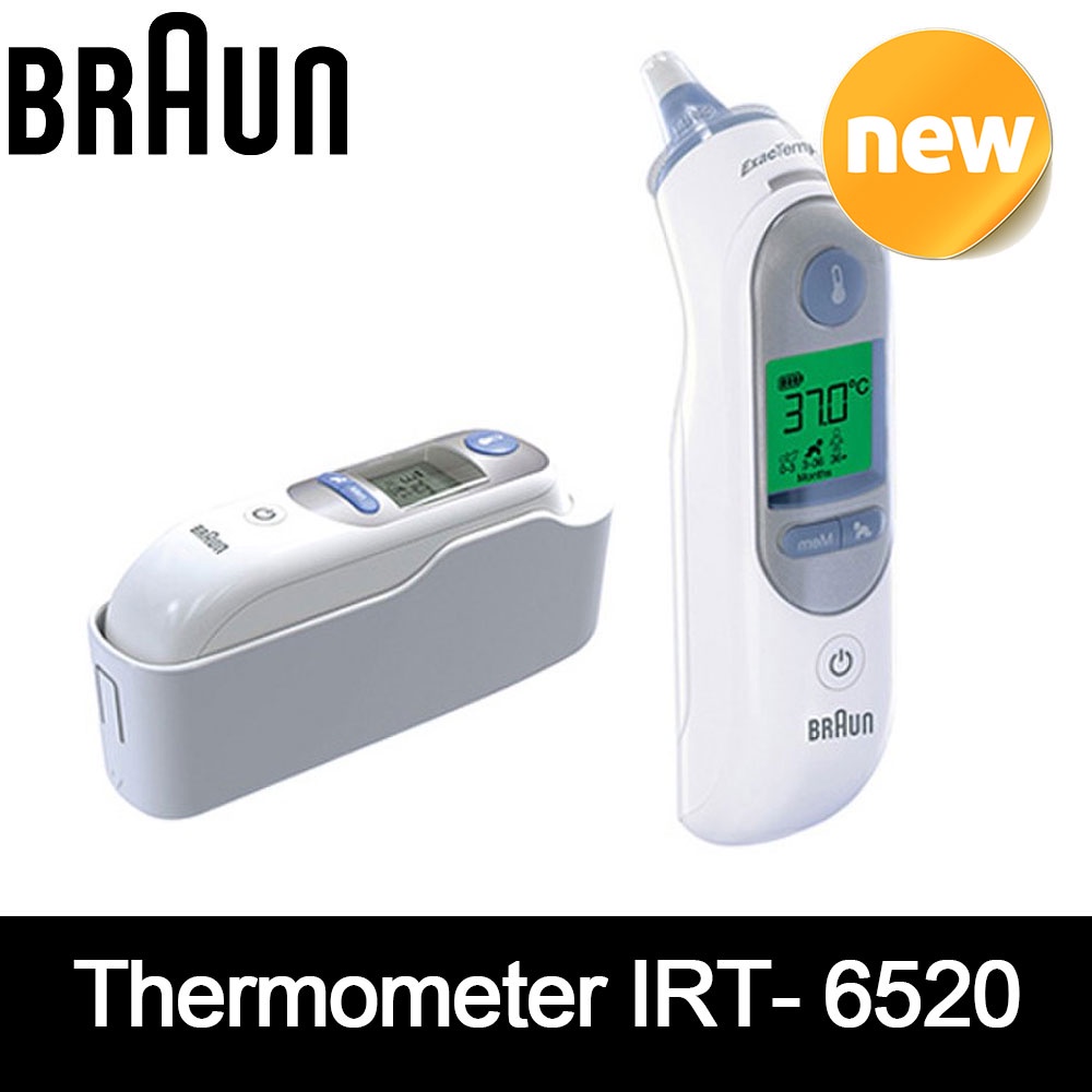 BRAUN IRT-6520 Thermometer Measurement Body kids Memory Function