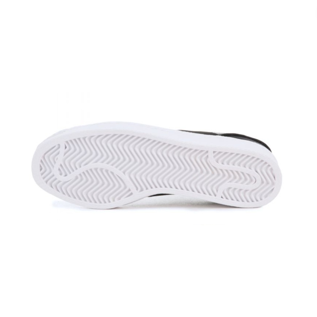 Adidas Superstar Slip-On Black Face White Label Elastic Band Lazy Shoes Bandage Shoes Women's Shoes