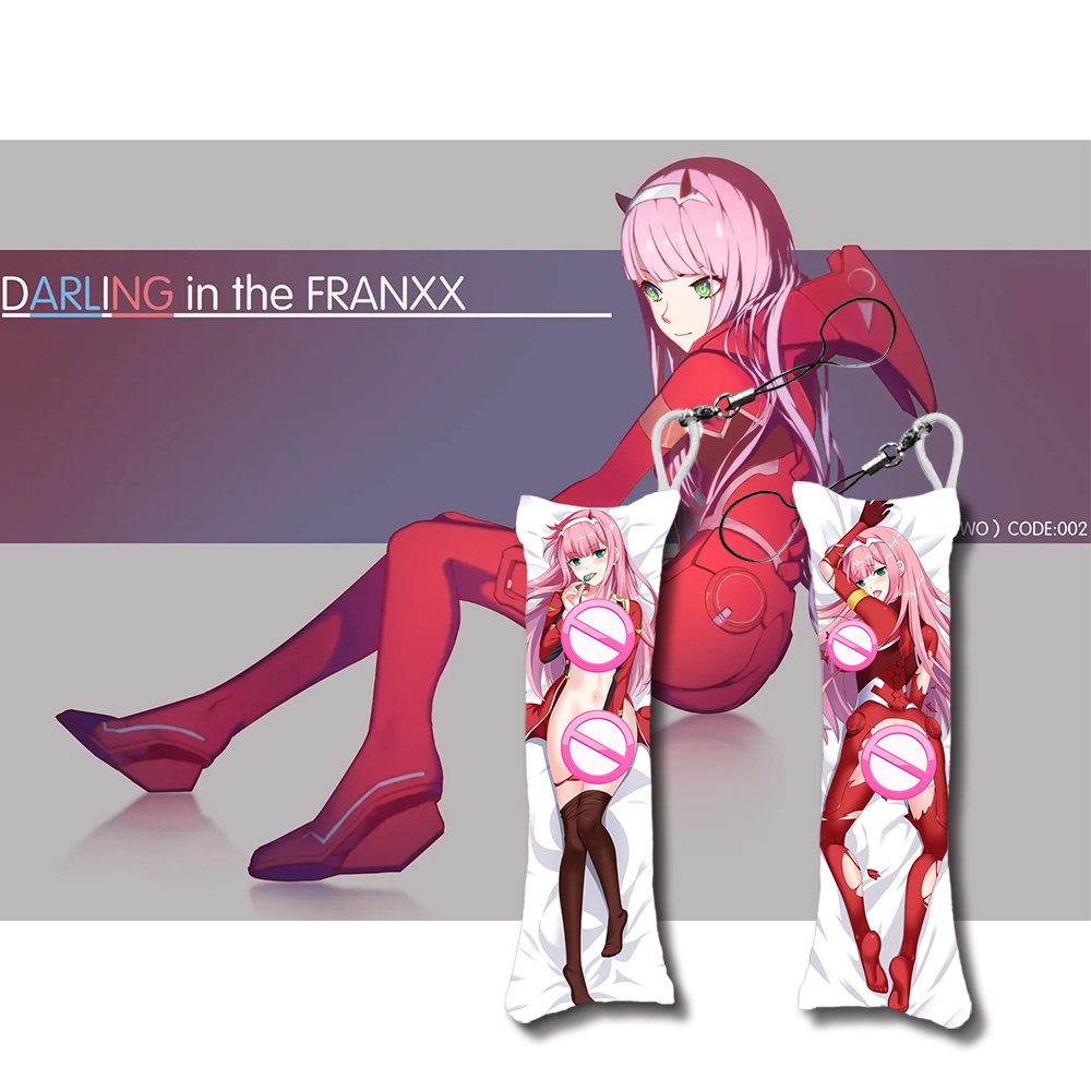 Darling In The Franxx 02 Zero Two พวงกุญแจ จี้การ์ตูนอนิเมะญี่ปุ่น Dakimakura ขนาดเล็ก