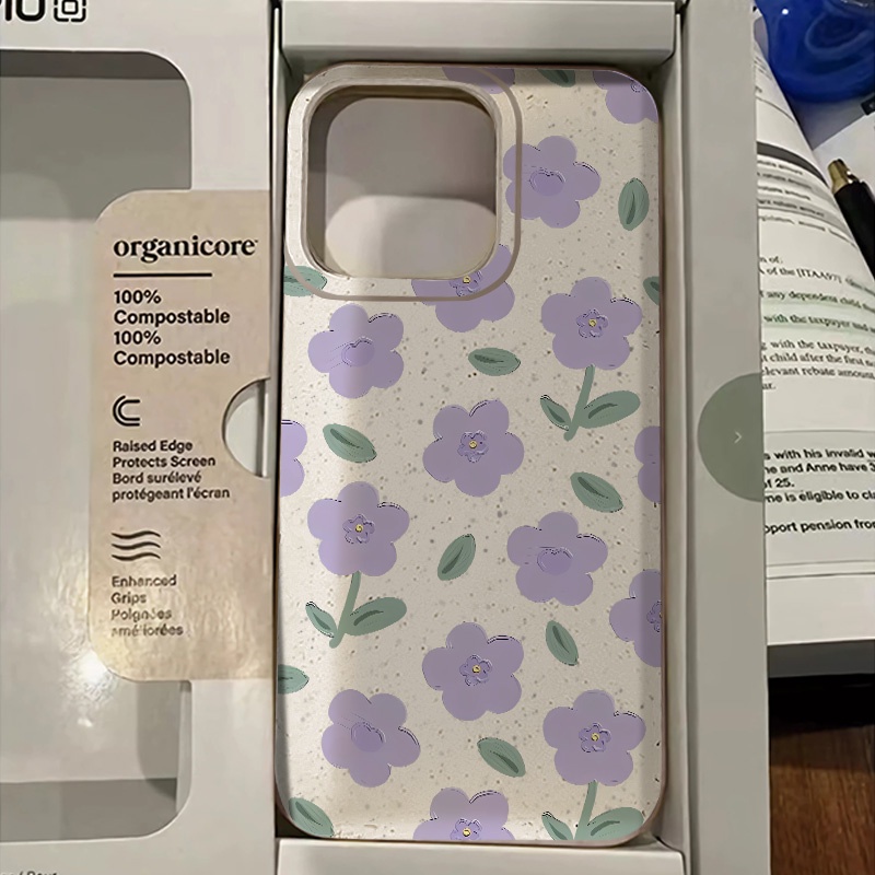 เคสโทรศัพท์ซิลิโคน TPU แบบนิ่ม กันกระแทก ลายดอกไม้ ดอกทิวลิป สําหรับ IPhone15 14 13 12 11 Pro Max XS XR X XSMAX 8 7 Plus