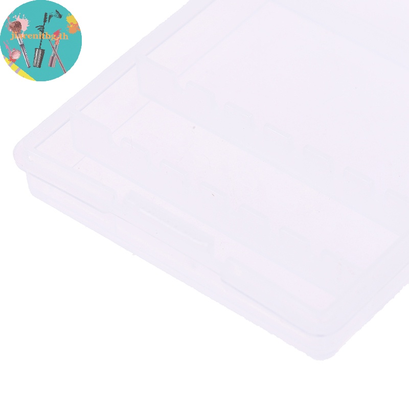 RENBG Square Nail Art เจาะ Bit กล่องเก็บ 6 หลุมใสผู้ถือบดจอแสดงผลเจาะ Bits เล็บ Organizer ฝุ่นกล่อง TH ราคา ถูกที่สุด ดีลบีเคเค แกลเลอรีภาพที่ 2