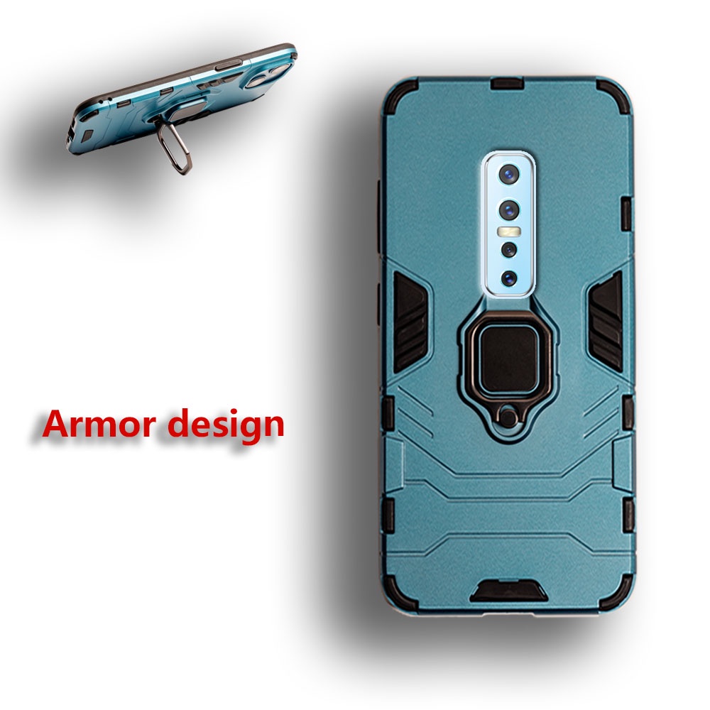 Vivo V17 Pro 1909 PD1931F_EX 1910 เคสโทรศัพท์ ป้องกันเต็มรูปแบบ แหวนแม่เหล็ก ทนทาน กันกระแทก เคสผิว
