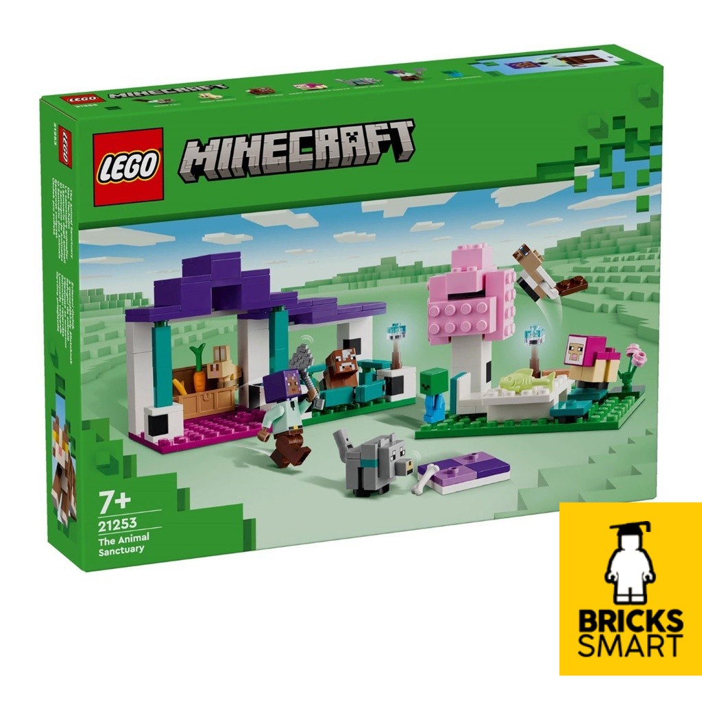 LEGO 21253 ชุดของเล่นตัวต่อ Minecraft The Animal Sanctuary (206 ชิ้น)