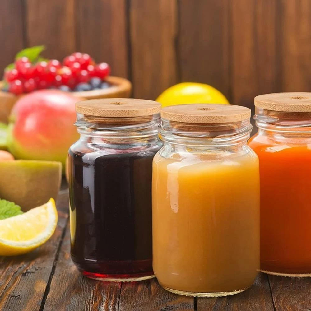 Uniis ฝาปิดขวดโหล Mason Jar พร้อมหลอดไม้ไผ่ 70/86 มม. thumbnail 4