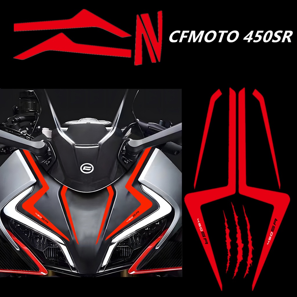 สติกเกอร์สะท้อนแสง กันน้ํา สําหรับติดตกแต่งรถจักรยานยนต์ CFMOTO 450SR Cfmoto450sr