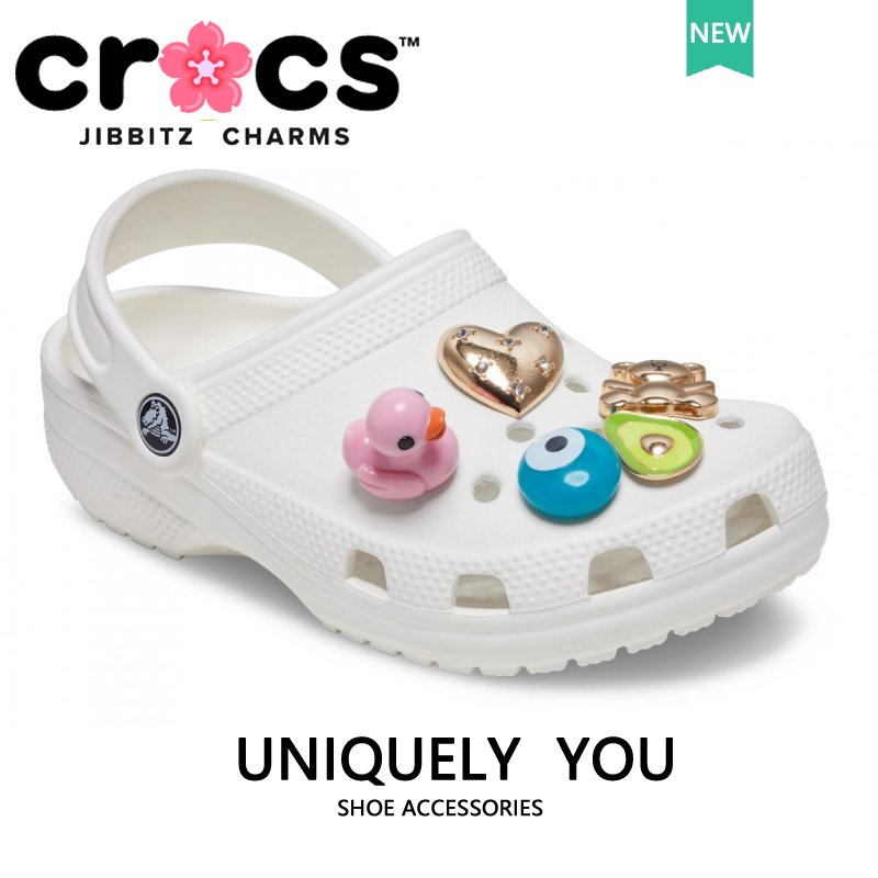 JIBBITZ Crocs charms ตัวติดรองเท้า เป็ด3Dเพชร ตัวติดรองเท้า Crocs