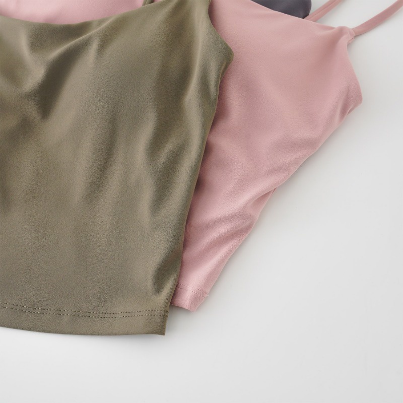 【YOGATRUTH】สปอร์ตบรา สายสปาเก็ตตี้สั้น เป็นมิตรกับผิวหนัง สําหรับผู้หญิง ใส่เต้นรํา เล่นโยคะ - รูปที่ 4