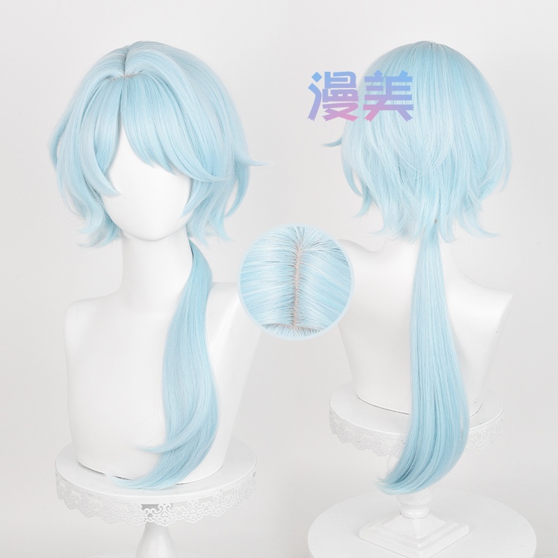 Game Honkai: Star Rail Misha Cosplay Wig 70cm Long Light รูปที่ 2