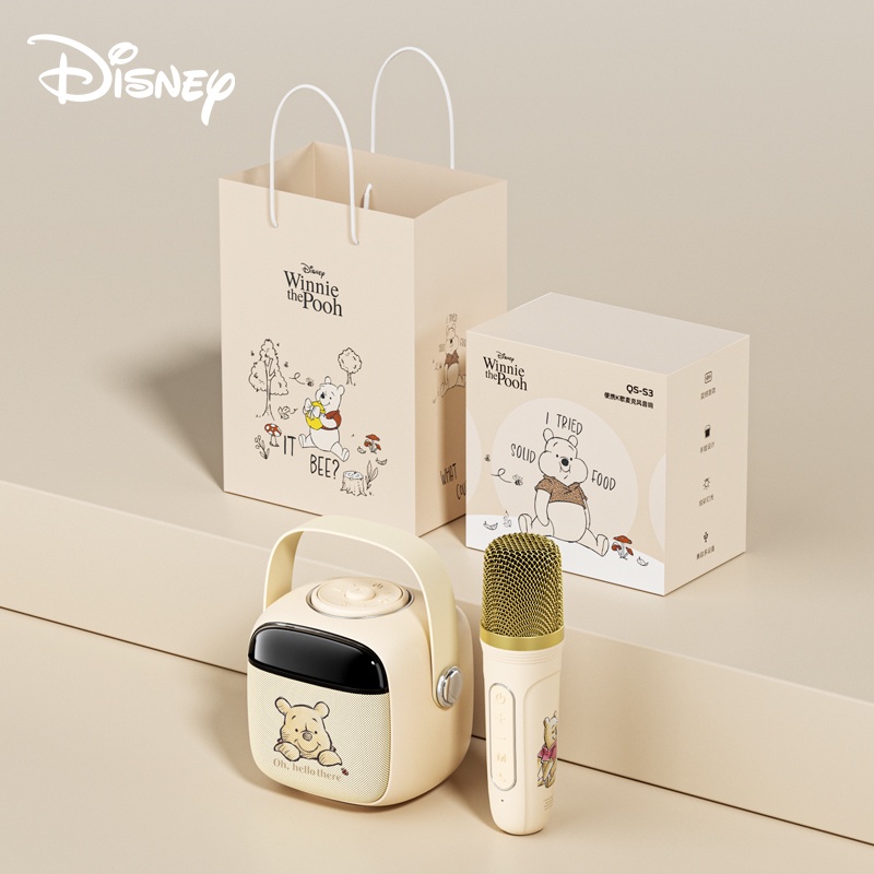 Disney ลําโพงบลูทูธ และไมโครโฟน ลายหมีพูห์
