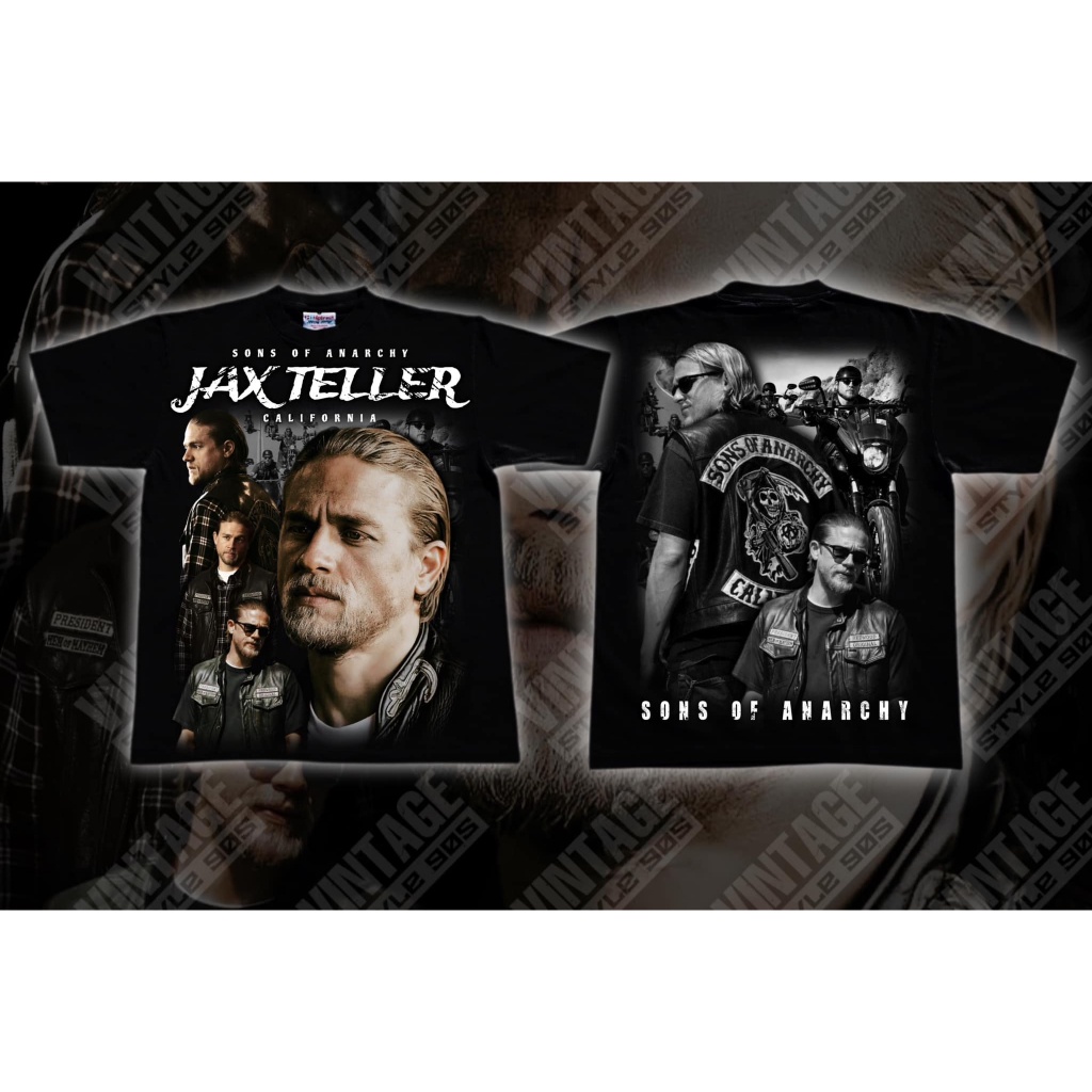 [เสื้อยืด]newtrend0.th เสื้อ SONS OF ANARCHY JAX TELLER Bootleg T-shirt ผ้าCotton 100% ใส่ได้ ทั้ง ชาย ใส่สบาย ไม่หด ไม่