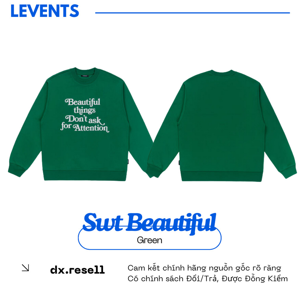 Levents Beautiful Things Sweater/ Green Unisex dx.resell
