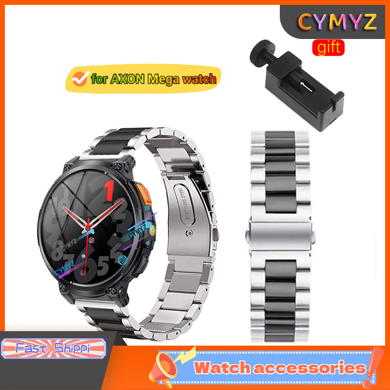 สาย AXON Mega Smart Watch สายโลหะสําหรับสาย AXON Mega Watch สายรัดข้อมือแบบสปอร์ต