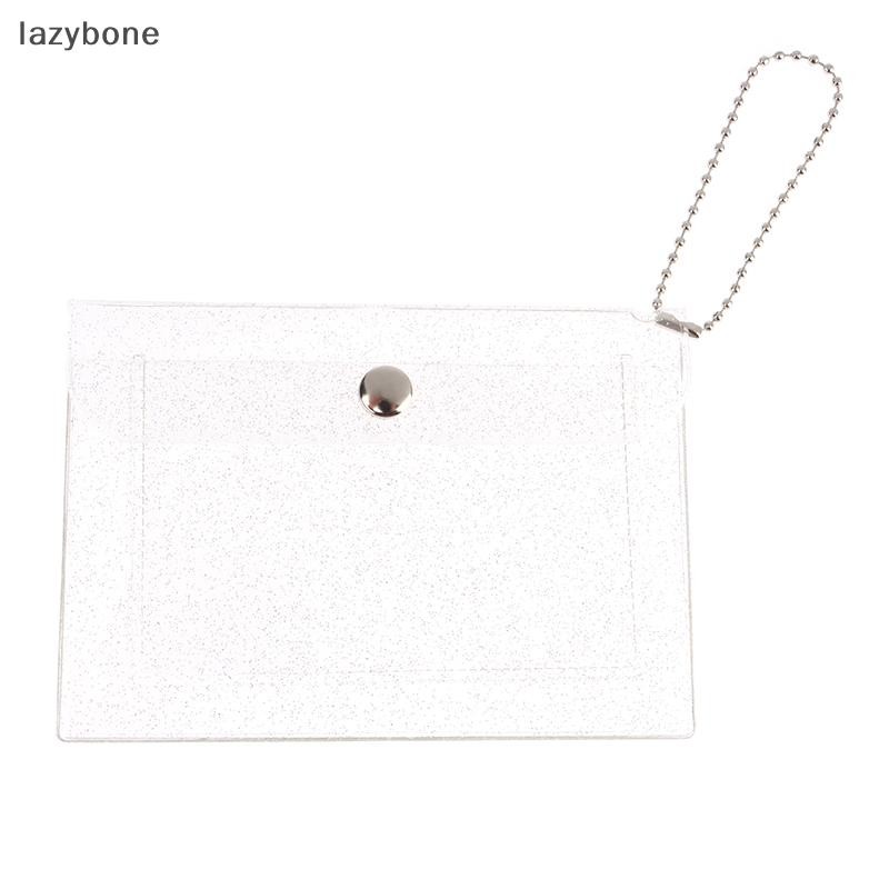 {LZ} 1 PC กระเป๋าสตางค์บัตรเครดิตสตรีแฟชั่นโปร่งใสกันน้ํา PVC ธุรกิจ ID Card กระเป๋าสตางค์สาวกระเป๋าใส่เหรียญกระเป๋า {lzybone}