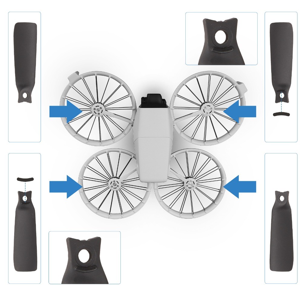Drone ใบมีดสีสําหรับ DJI FLIP ใบพัด Vlog กล้องถ่ายภาพทางอากาศใบมีดที่มีสีสันน้ําหนักเบา Drone Wing FLIP อุปกรณ์เสริม