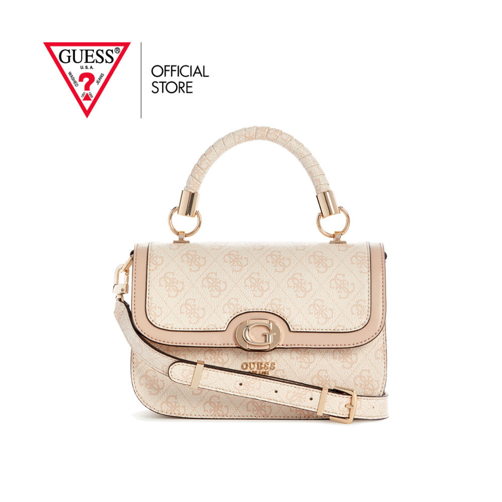 GUESS กระเป๋า รุ่น SG954020 ORLINA LOGO TOP HANDLE FLAP สีเบจ