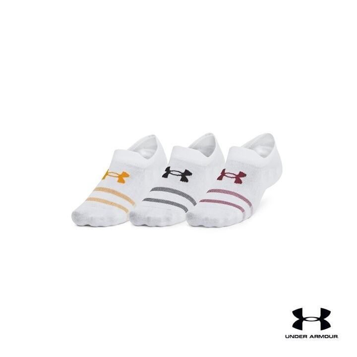 Under Armour ถุงเท้า UA Essential Ultra Low Tab ยูนิเซ็กส์ แพ็ก 3 คู่
