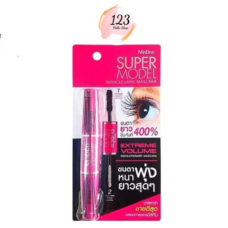 Mistine Super Model Miracle Lash Mascara 5.5g ซุเแอร์ โมเดล มาสคาร่า มิสทีน ✨