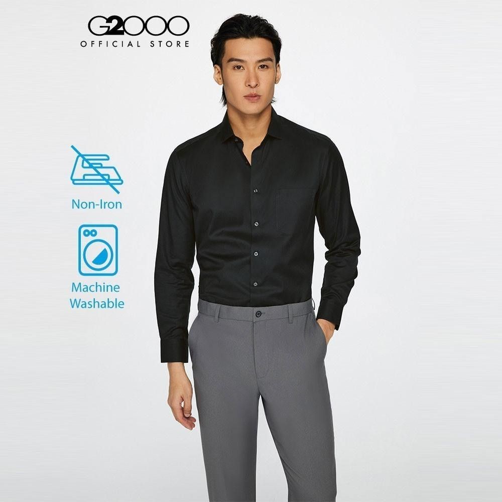 G2000 เสื้อเชิ้ตแขนยาวแบบทางการสำหรับผู้ชาย Smart Fit รุ่น 3612143299 BLACK