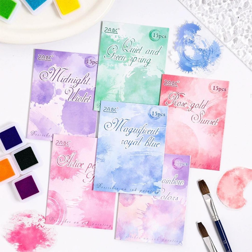WATERCOLOR DREAMLAND PET STICKER DIY JOURNAL SCRAPBOOK ST 123