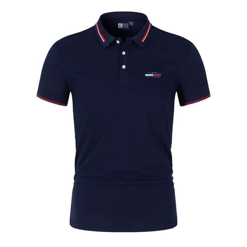 ฤดูร้อนธุรกิจชายเสื้อเสื้อโปโลแขนสั้น Man Tops แฟชั่น M-4Xl 0140